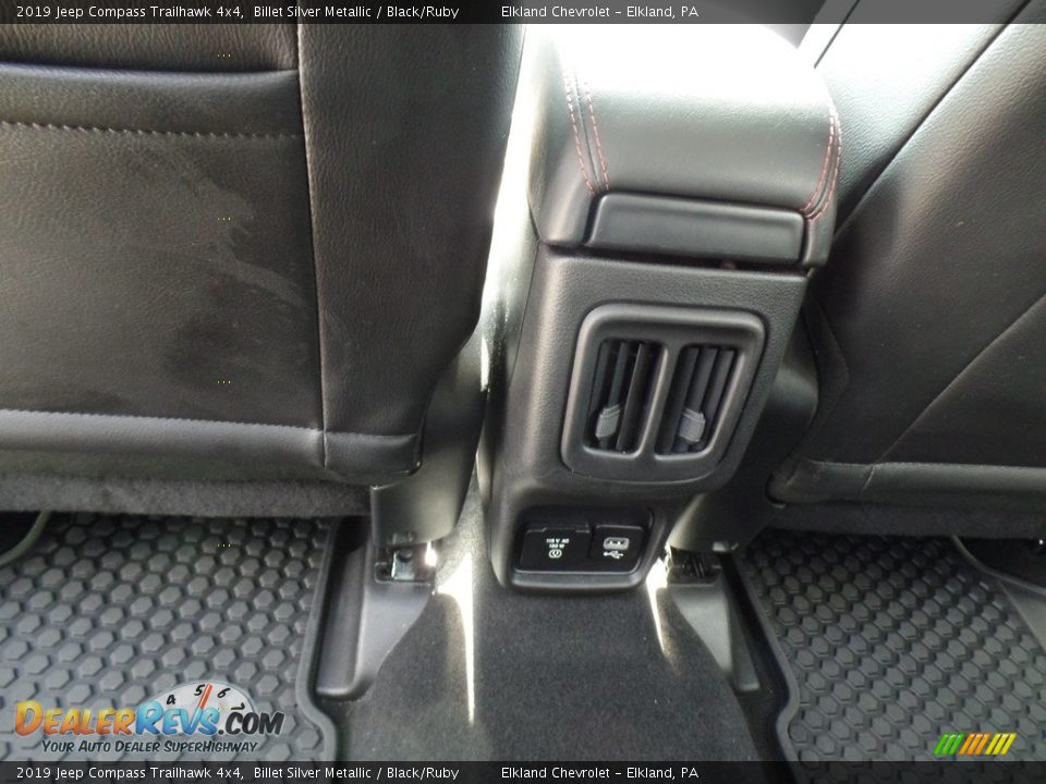 2019 Jeep Compass Trailhawk 4x4 Billet Silver Metallic / Black/Ruby Photo #33