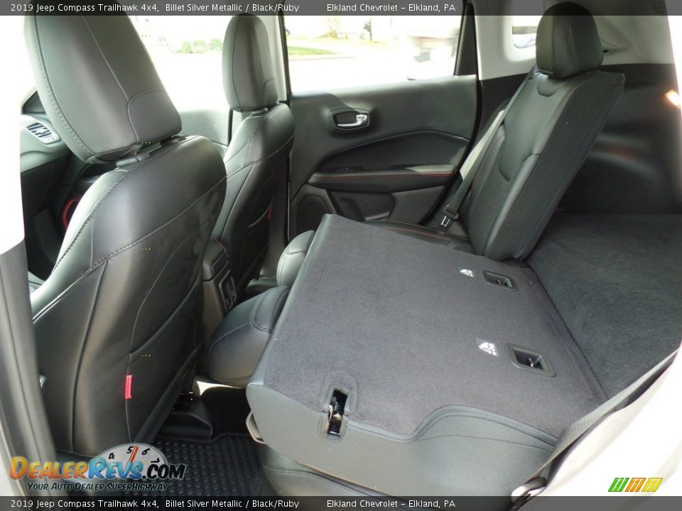 2019 Jeep Compass Trailhawk 4x4 Billet Silver Metallic / Black/Ruby Photo #36