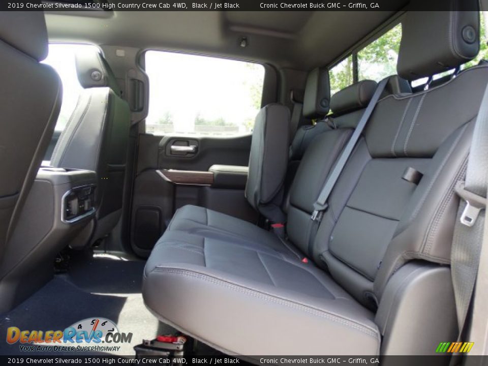 Rear Seat of 2019 Chevrolet Silverado 1500 High Country Crew Cab 4WD Photo #27