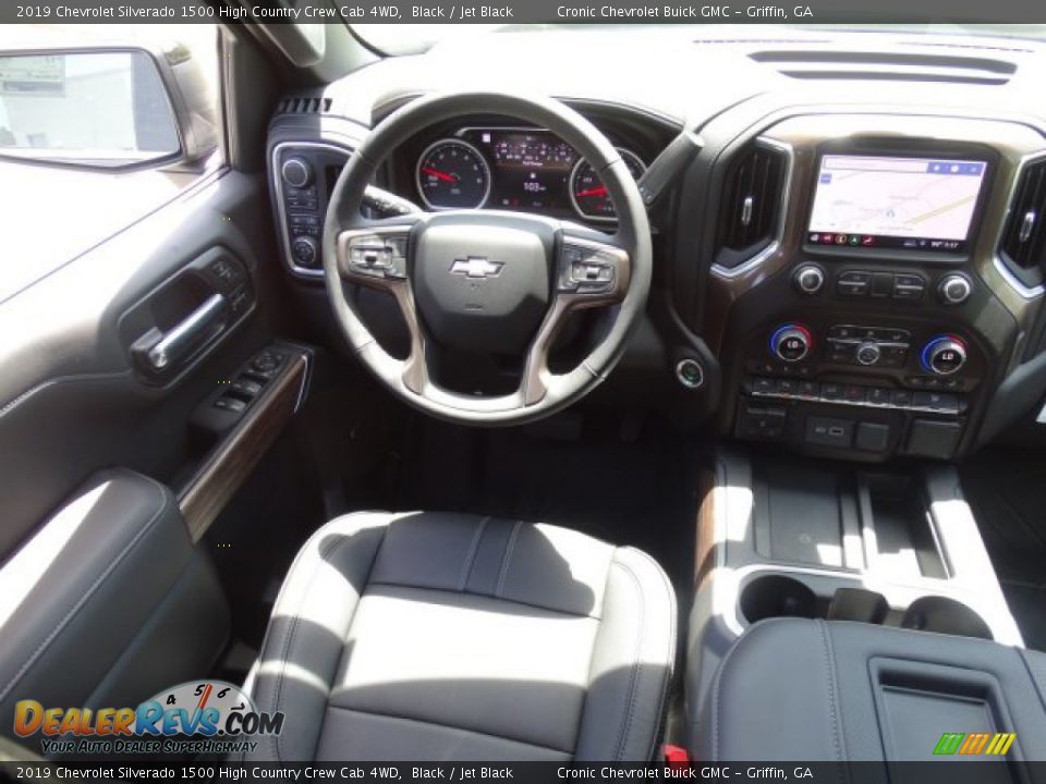2019 Chevrolet Silverado 1500 High Country Crew Cab 4WD Black / Jet Black Photo #29