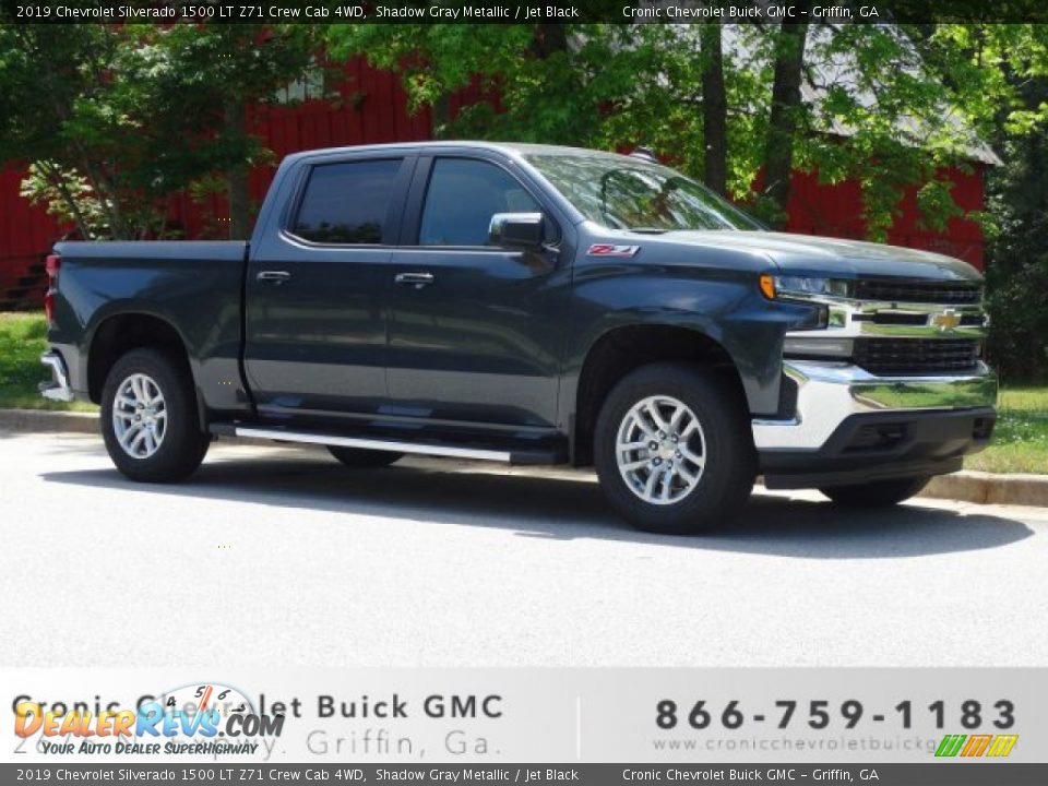 2019 Chevrolet Silverado 1500 LT Z71 Crew Cab 4WD Shadow Gray Metallic / Jet Black Photo #1