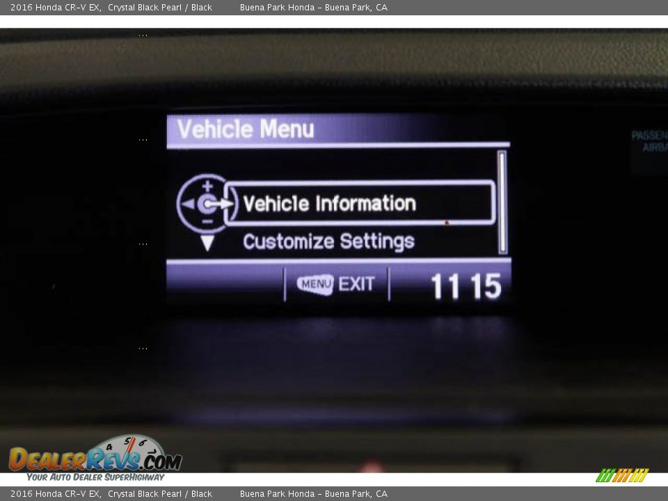 2016 Honda CR-V EX Crystal Black Pearl / Black Photo #22