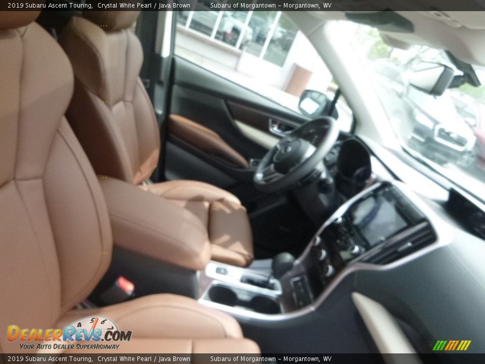 2019 Subaru Ascent Touring Crystal White Pearl / Java Brown Photo #10