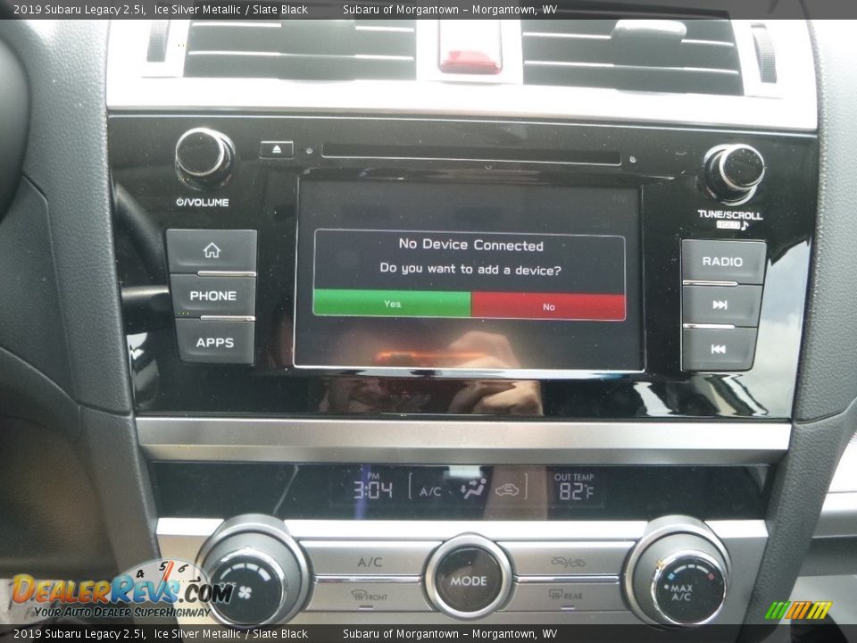 2019 Subaru Legacy 2.5i Ice Silver Metallic / Slate Black Photo #16