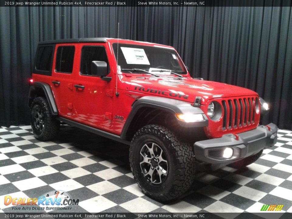 2019 Jeep Wrangler Unlimited Rubicon 4x4 Firecracker Red / Black Photo #4