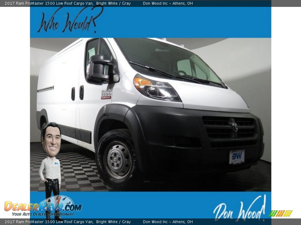 2017 Ram ProMaster 1500 Low Roof Cargo Van Bright White / Gray Photo #1