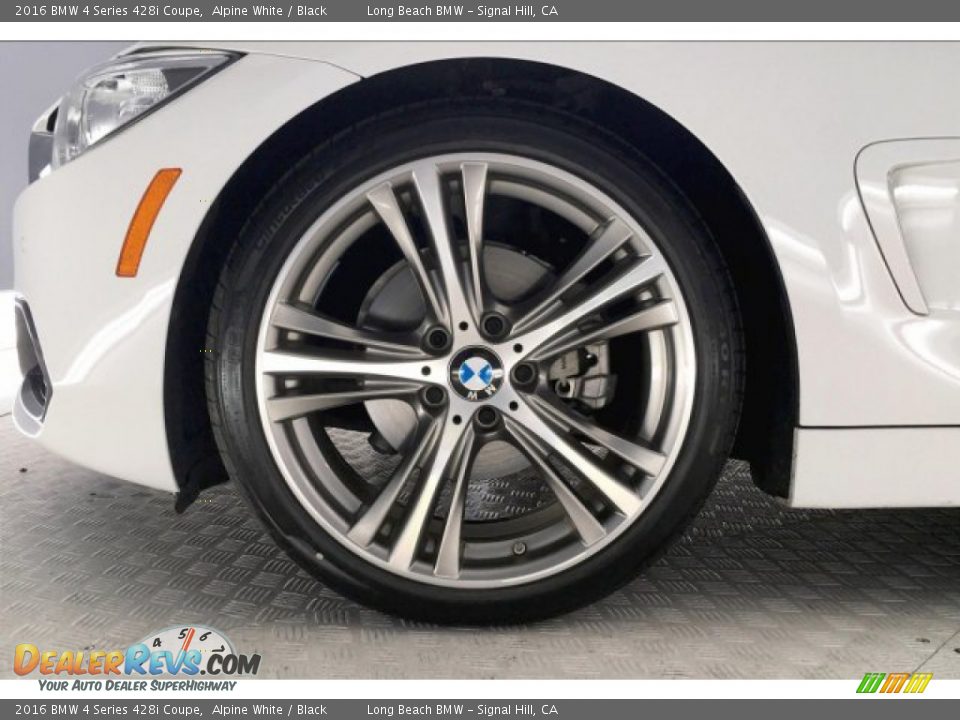 2016 BMW 4 Series 428i Coupe Alpine White / Black Photo #8