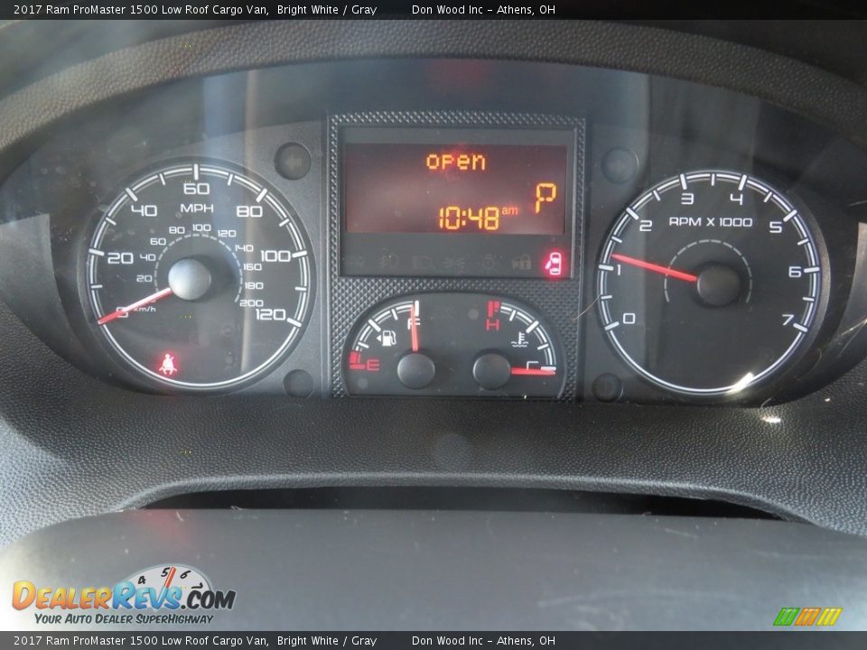 2017 Ram ProMaster 1500 Low Roof Cargo Van Bright White / Gray Photo #24