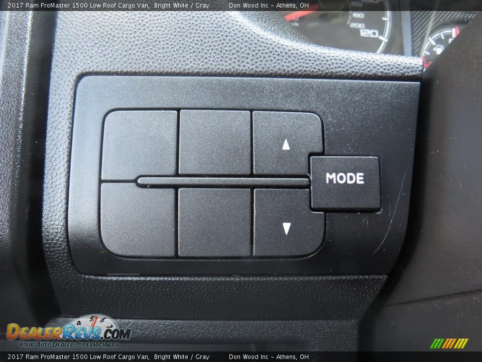 2017 Ram ProMaster 1500 Low Roof Cargo Van Bright White / Gray Photo #26