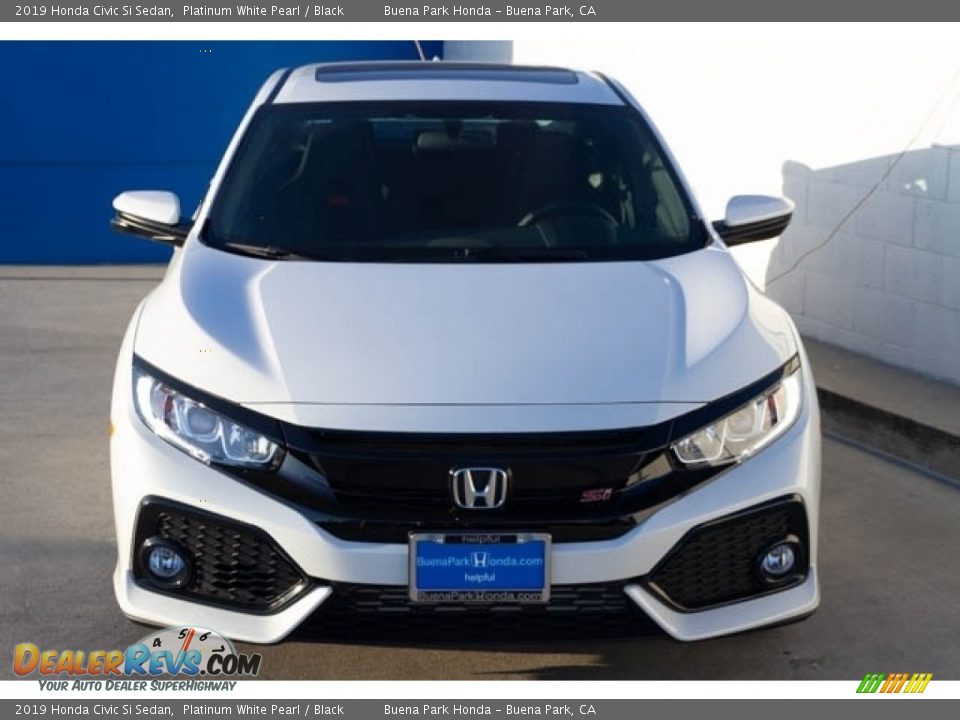2019 Honda Civic Si Sedan Platinum White Pearl / Black Photo #3