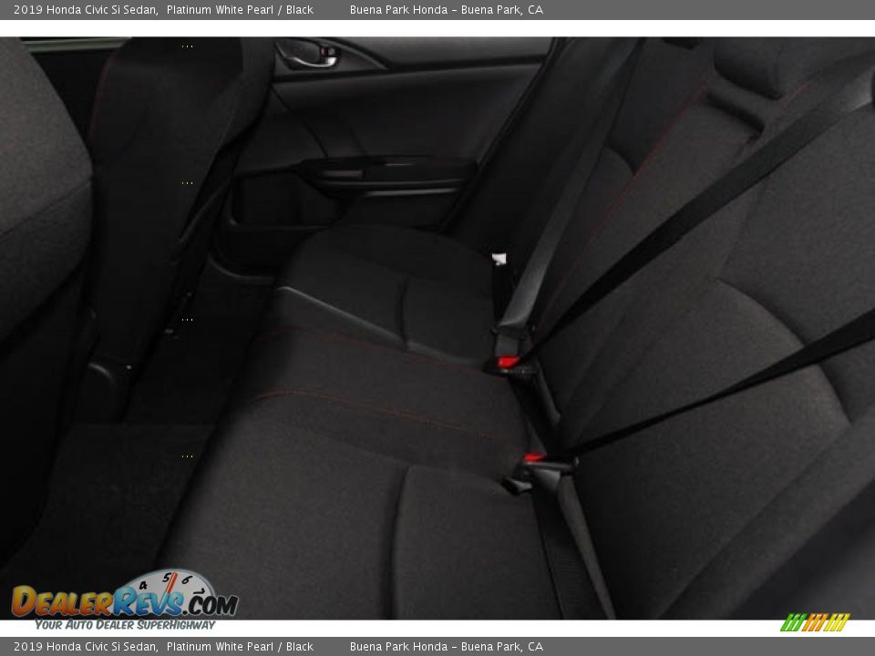 2019 Honda Civic Si Sedan Platinum White Pearl / Black Photo #19