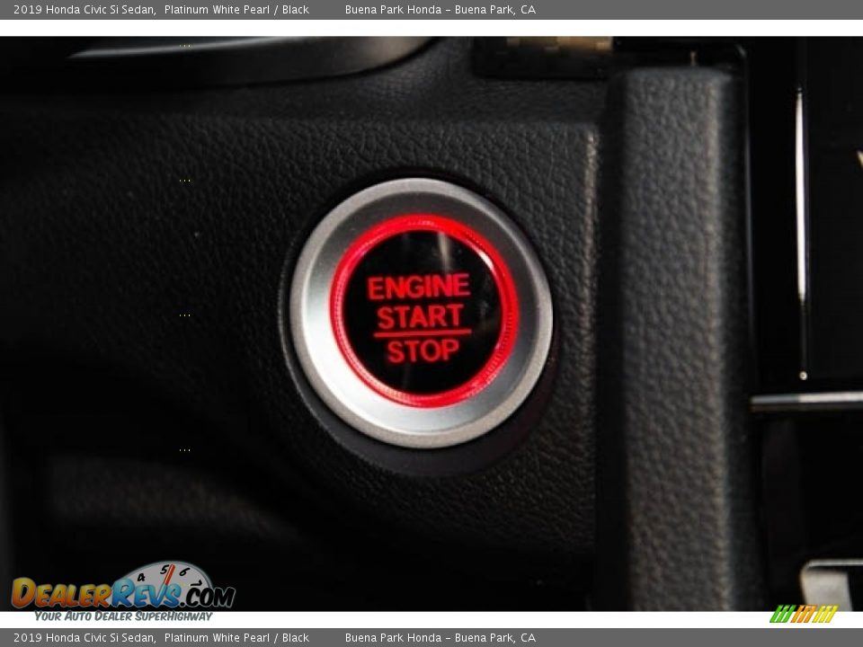 2019 Honda Civic Si Sedan Platinum White Pearl / Black Photo #25