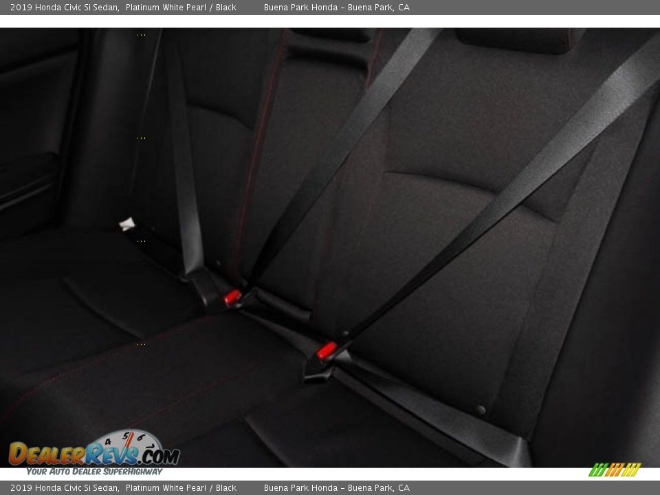 2019 Honda Civic Si Sedan Platinum White Pearl / Black Photo #28