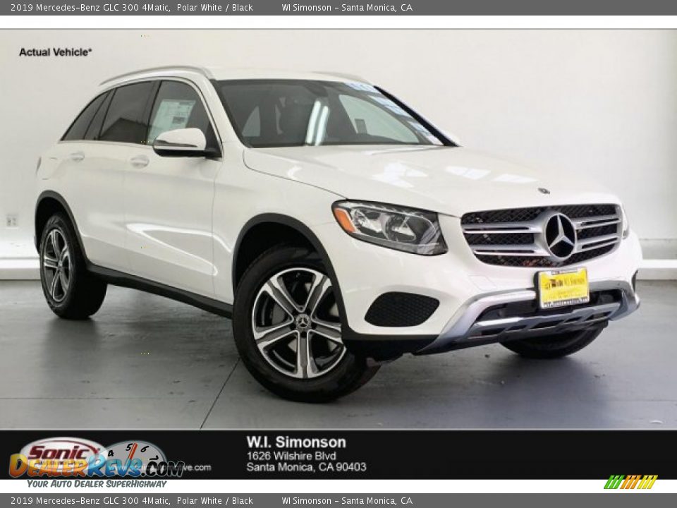 2019 Mercedes-Benz GLC 300 4Matic Polar White / Black Photo #1