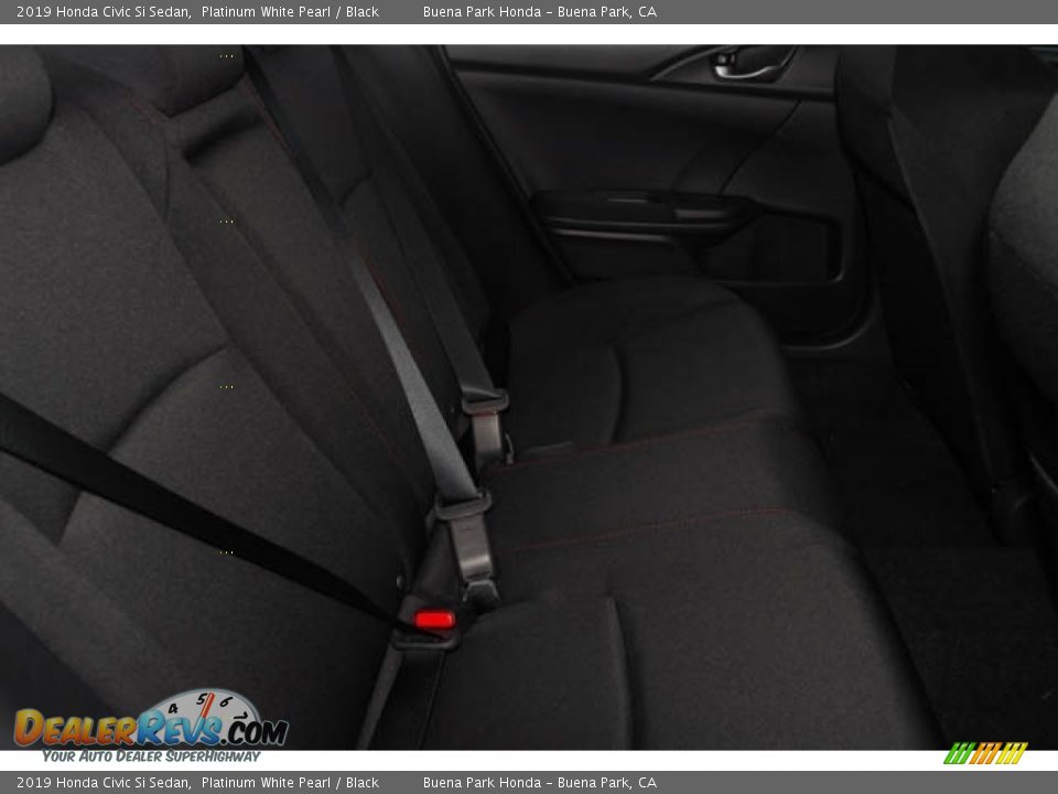 2019 Honda Civic Si Sedan Platinum White Pearl / Black Photo #30