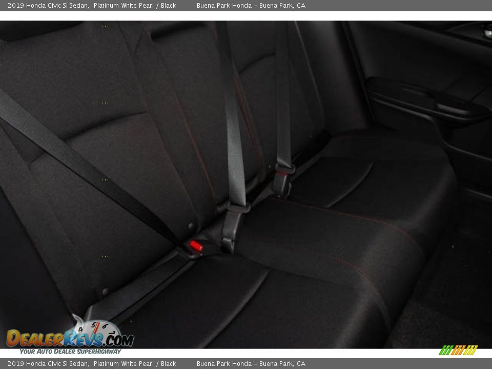 2019 Honda Civic Si Sedan Platinum White Pearl / Black Photo #31