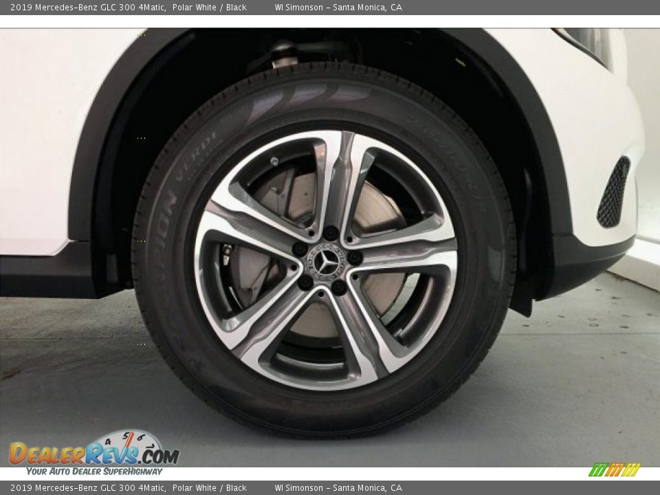 2019 Mercedes-Benz GLC 300 4Matic Polar White / Black Photo #9