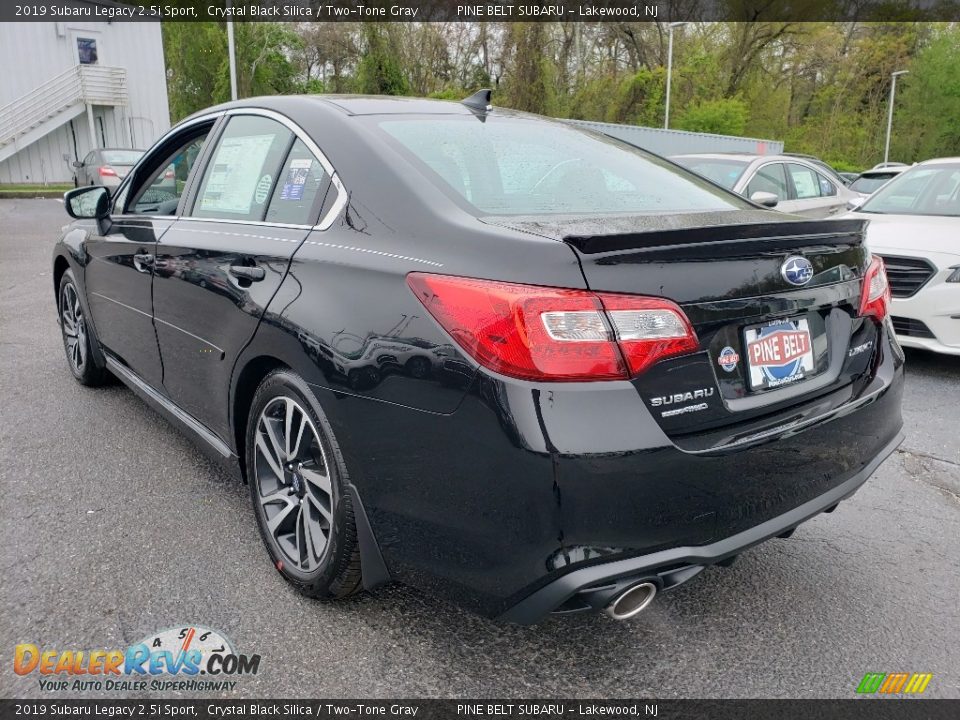 2019 Subaru Legacy 2.5i Sport Crystal Black Silica / Two-Tone Gray Photo #4