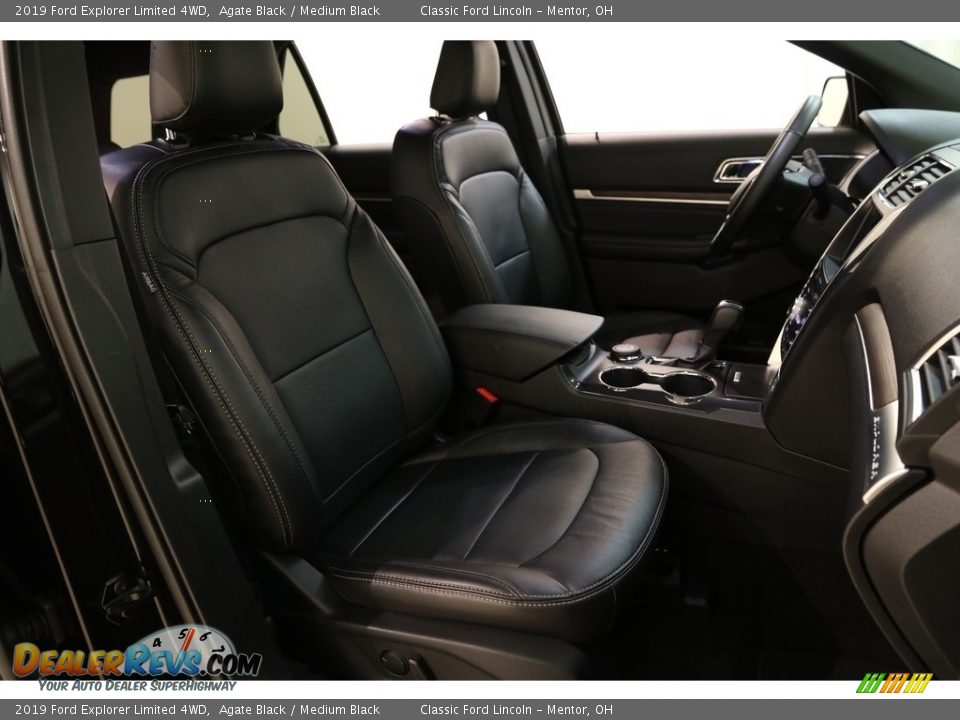 2019 Ford Explorer Limited 4WD Agate Black / Medium Black Photo #17