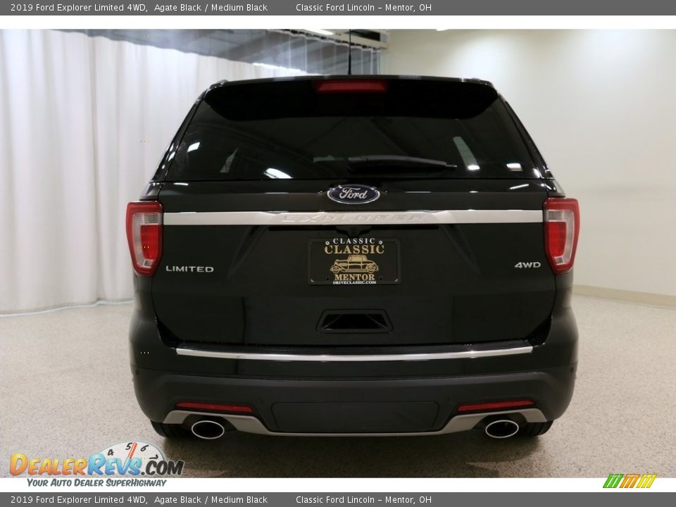 2019 Ford Explorer Limited 4WD Agate Black / Medium Black Photo #22