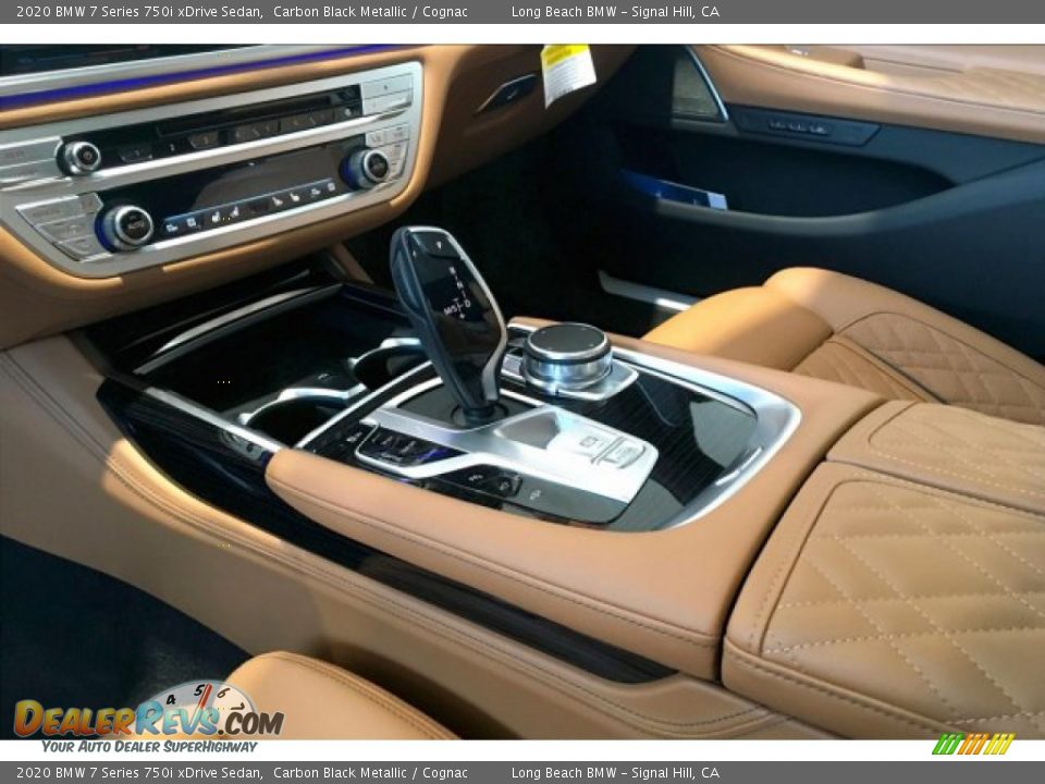 2020 BMW 7 Series 750i xDrive Sedan Carbon Black Metallic / Cognac Photo #7
