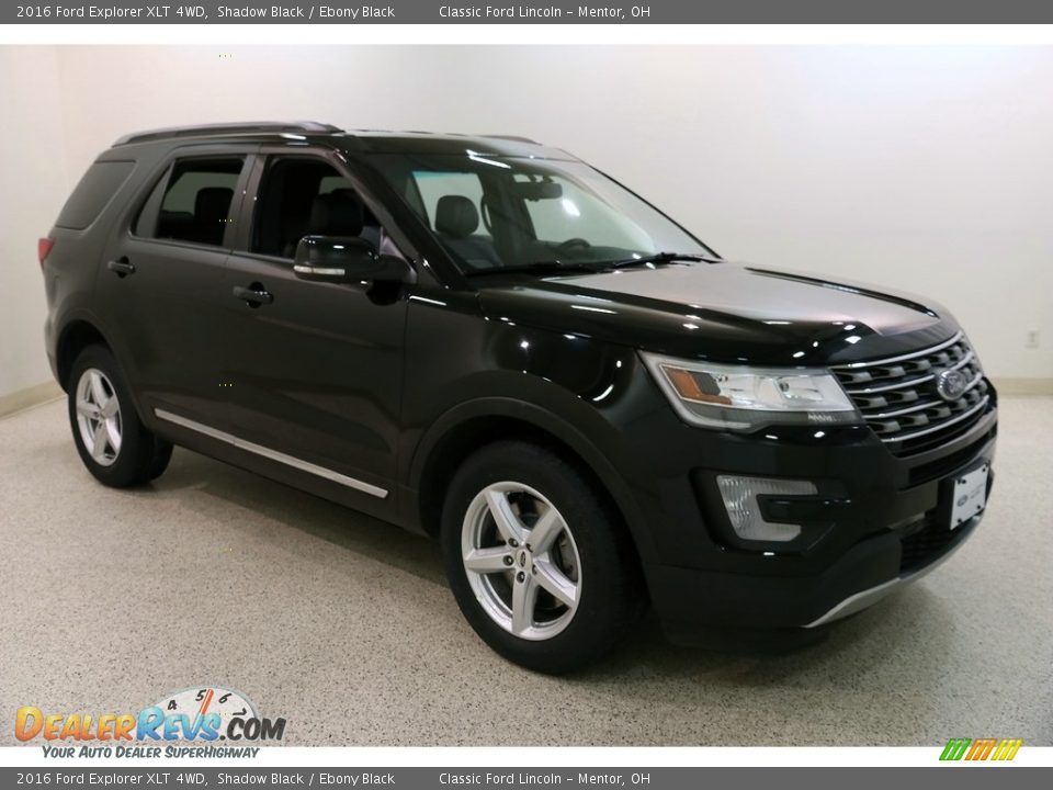 2016 Ford Explorer XLT 4WD Shadow Black / Ebony Black Photo #1