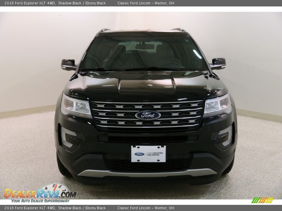 2016 Ford Explorer XLT 4WD Shadow Black / Ebony Black Photo #2