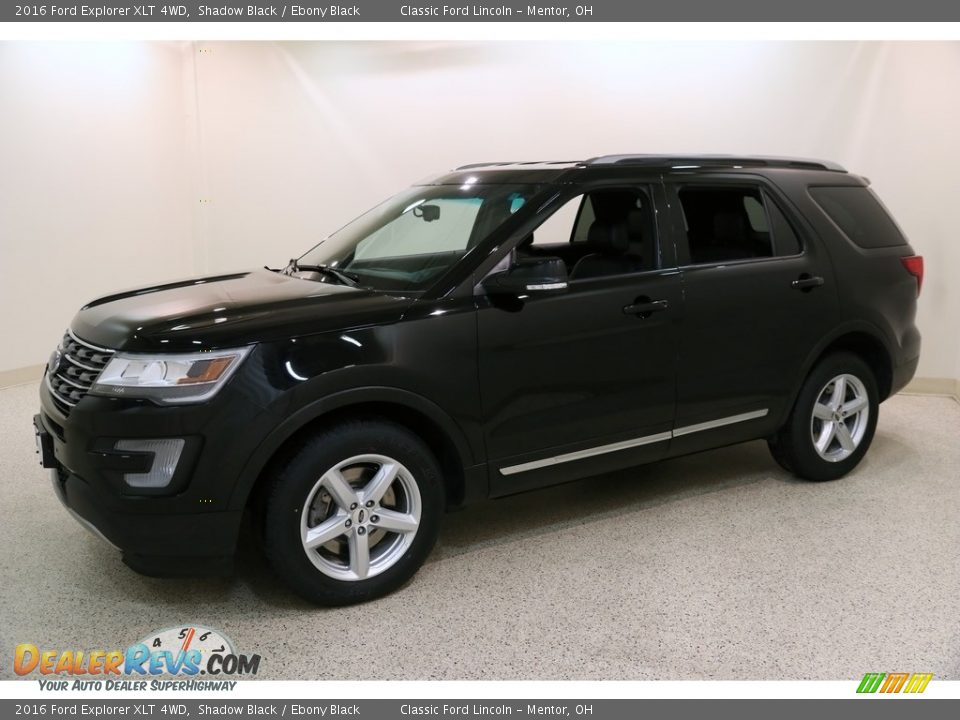 2016 Ford Explorer XLT 4WD Shadow Black / Ebony Black Photo #3