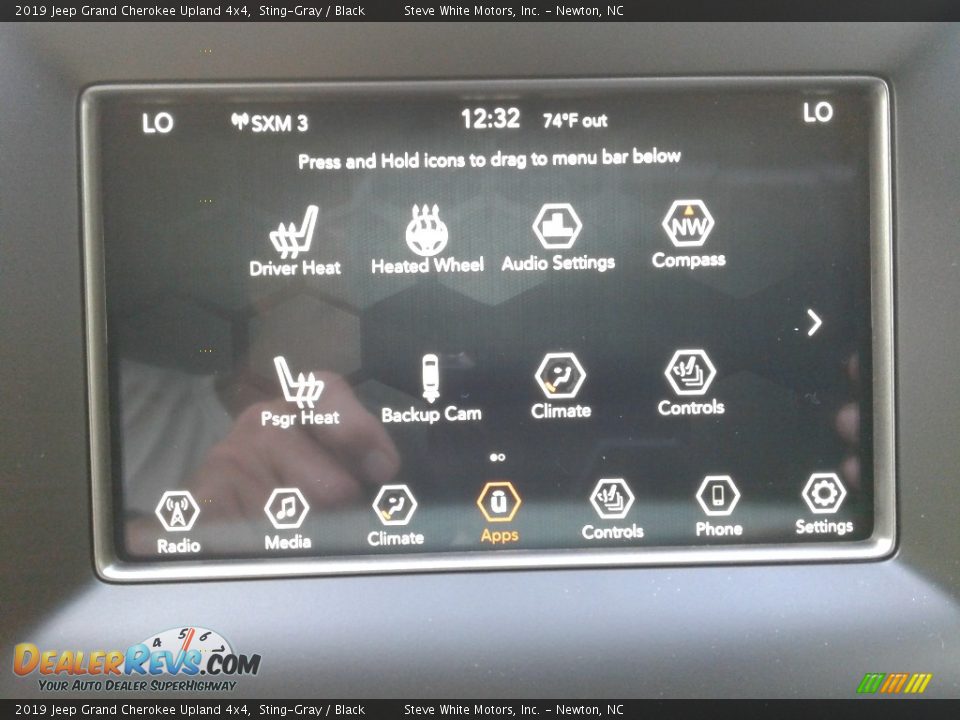 2019 Jeep Grand Cherokee Upland 4x4 Sting-Gray / Black Photo #27