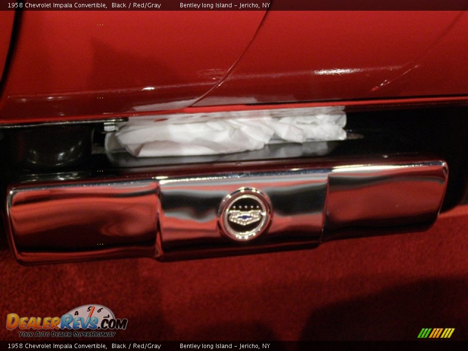 1958 Chevrolet Impala Convertible Black / Red/Gray Photo #10