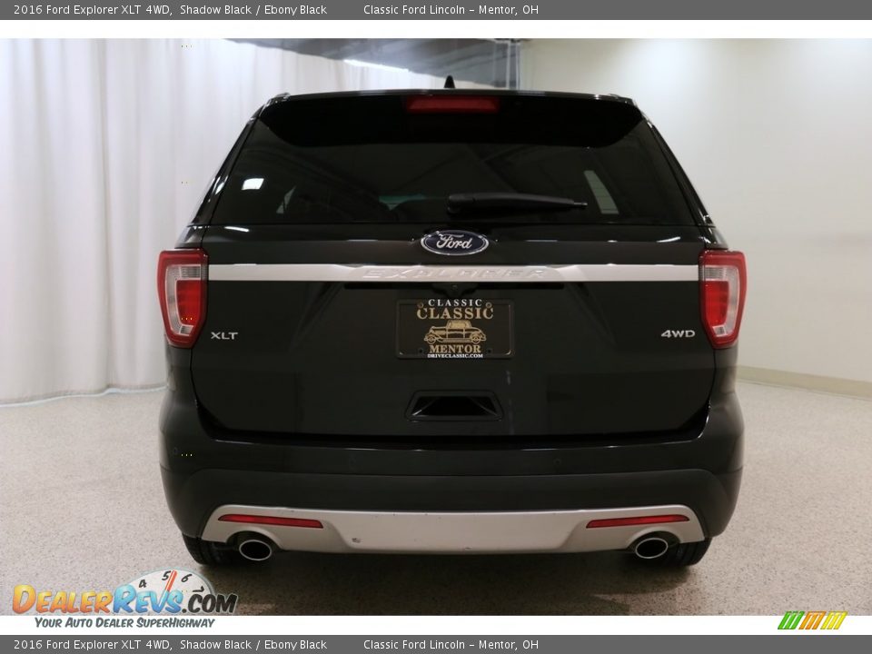 2016 Ford Explorer XLT 4WD Shadow Black / Ebony Black Photo #23