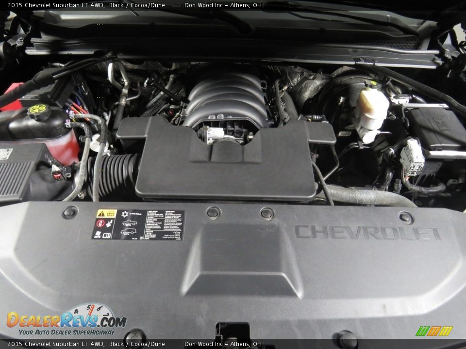 2015 Chevrolet Suburban LT 4WD Black / Cocoa/Dune Photo #7