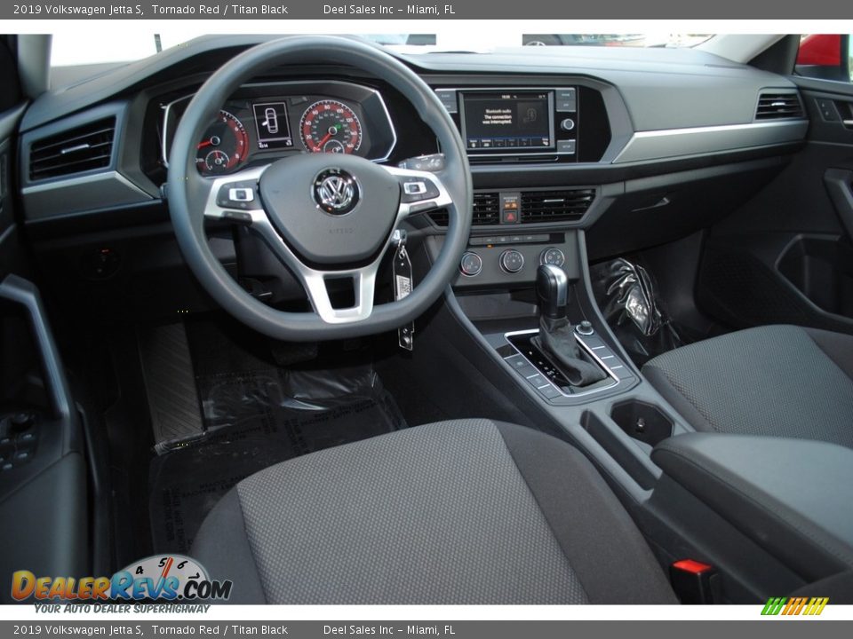 2019 Volkswagen Jetta S Tornado Red / Titan Black Photo #12