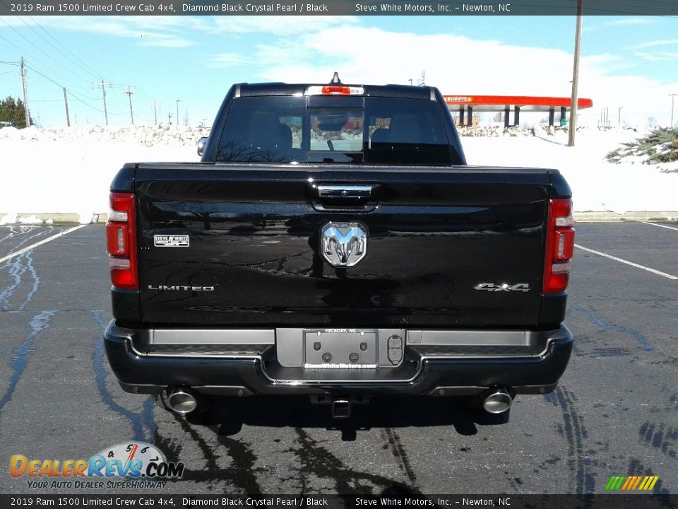 2019 Ram 1500 Limited Crew Cab 4x4 Diamond Black Crystal Pearl / Black Photo #7