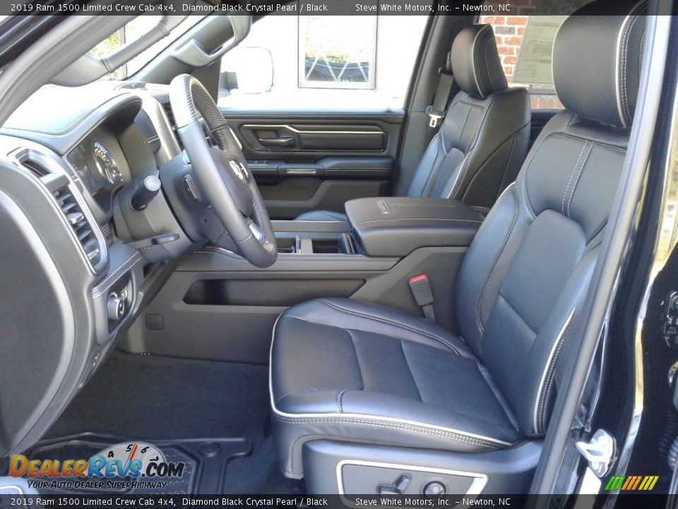 2019 Ram 1500 Limited Crew Cab 4x4 Diamond Black Crystal Pearl / Black Photo #10