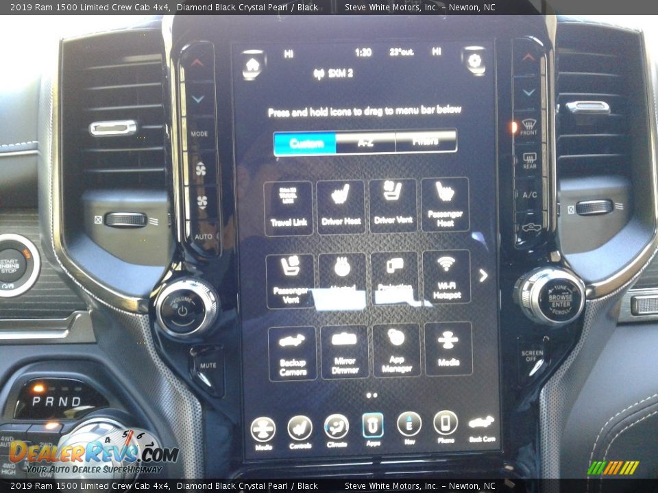 2019 Ram 1500 Limited Crew Cab 4x4 Diamond Black Crystal Pearl / Black Photo #27