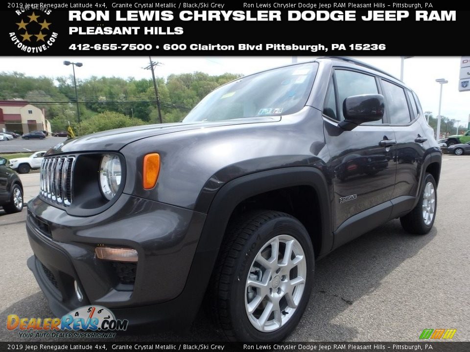 2019 Jeep Renegade Latitude 4x4 Granite Crystal Metallic / Black/Ski Grey Photo #1