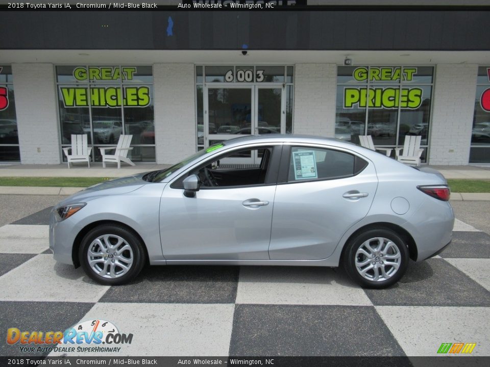 2018 Toyota Yaris iA Chromium / Mid-Blue Black Photo #1