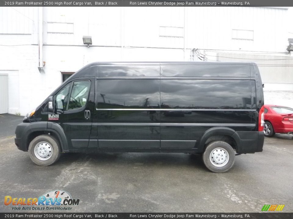 2019 Ram ProMaster 2500 High Roof Cargo Van Black / Black Photo #3