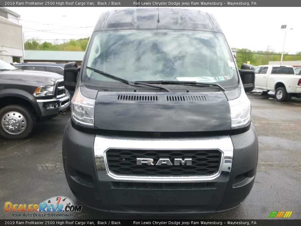 2019 Ram ProMaster 2500 High Roof Cargo Van Black / Black Photo #8