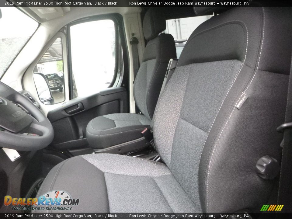 2019 Ram ProMaster 2500 High Roof Cargo Van Black / Black Photo #13