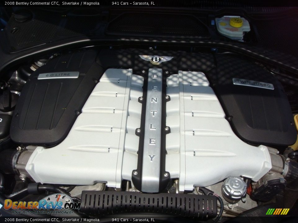 2008 Bentley Continental GTC  6.0L Twin-Turbocharged DOHC 48V VVT W12 Engine Photo #36