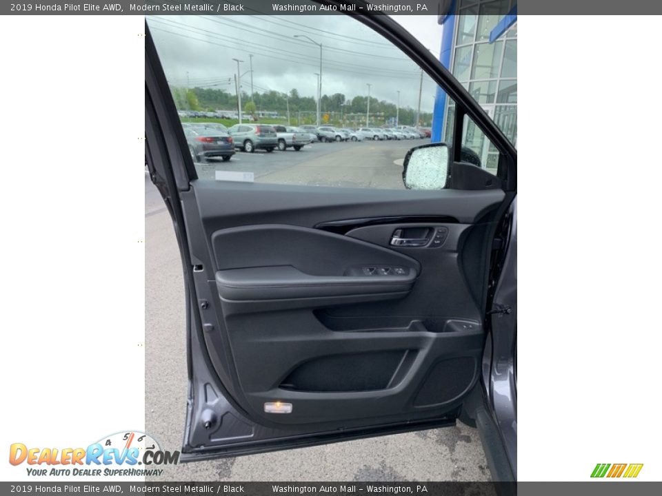 2019 Honda Pilot Elite AWD Modern Steel Metallic / Black Photo #8