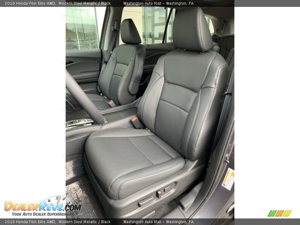 2019 Honda Pilot Elite AWD Modern Steel Metallic / Black Photo #12
