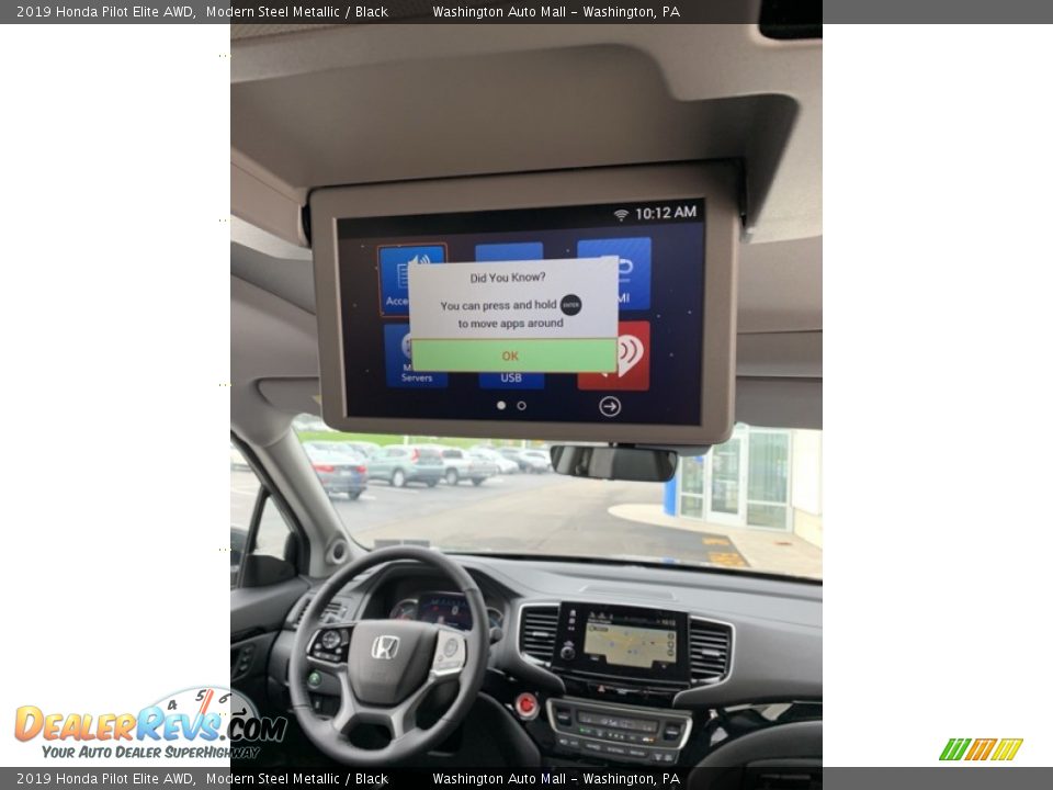 2019 Honda Pilot Elite AWD Modern Steel Metallic / Black Photo #35