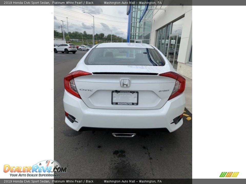 2019 Honda Civic Sport Sedan Platinum White Pearl / Black Photo #6