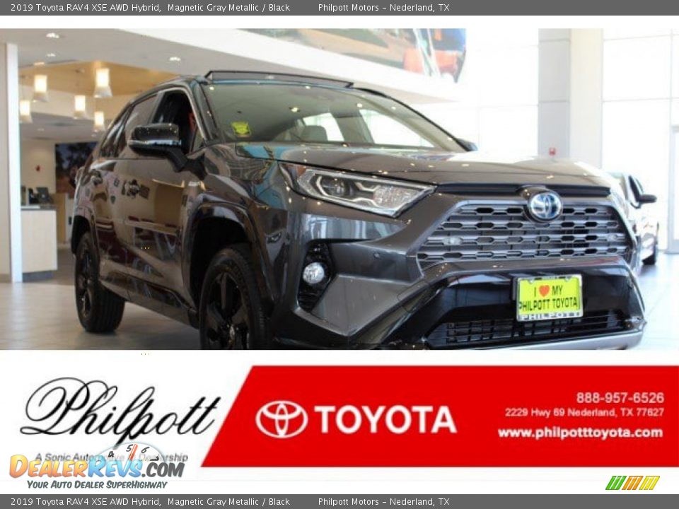 2019 Toyota RAV4 XSE AWD Hybrid Magnetic Gray Metallic / Black Photo #1