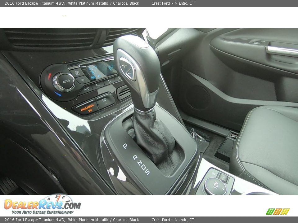 2016 Ford Escape Titanium 4WD White Platinum Metallic / Charcoal Black Photo #17