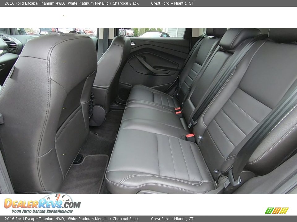 2016 Ford Escape Titanium 4WD White Platinum Metallic / Charcoal Black Photo #18