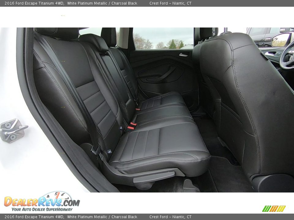 2016 Ford Escape Titanium 4WD White Platinum Metallic / Charcoal Black Photo #23